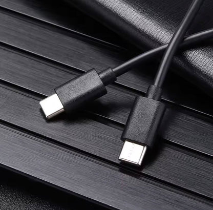 Dsynk Gear Type C to Type C 60W Cable for Smartphones, Tablets, Laptops, Macbook & other Type C devices, 480Mbps Data Sync (Black)