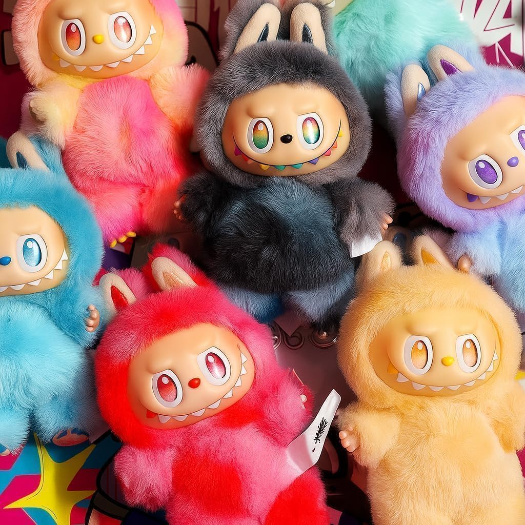 Labubu Doll Character Action Figure Design Figures Collectible Toys Home Decorations The Monsters Big Energy Series Blind Box Cute Toy Decor Gift (Random Color - 1 Pc)