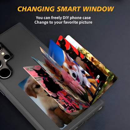 Dsynk Gear E-Ink Display for Samsung S24 Ultra, NFC Photo Frame, Custom DIY Smart Protective Cover
