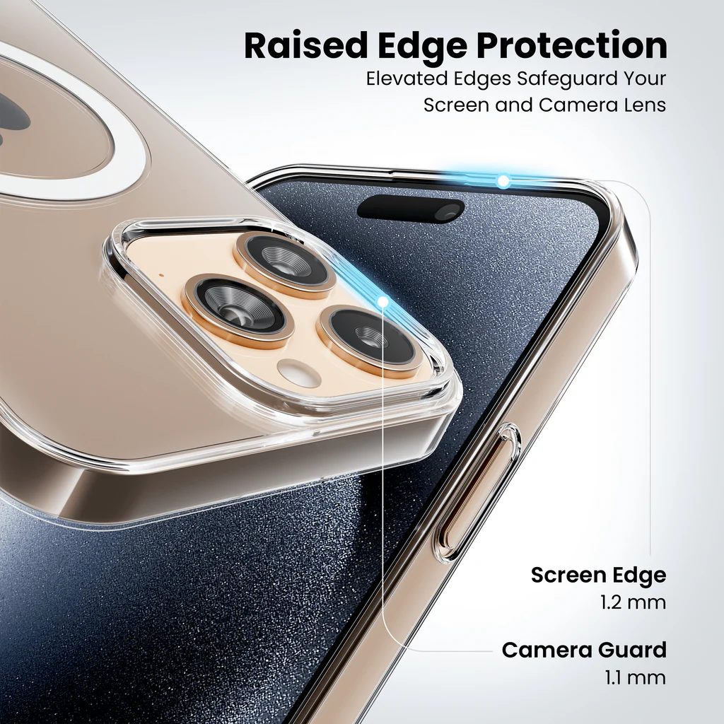Dsynk Gear Anti-Yellow Clear Case for iPhone 16 | UV Shield Technology | Zero-Yellowing Formula | MagSafe Compatible | Drop Protection (TPU + Polycarbonate | Crystal Clear)