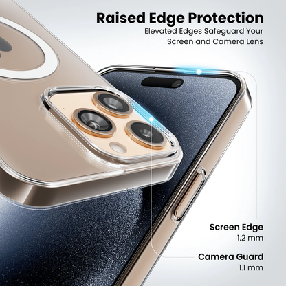Dsynk Gear Anti-Yellow Clear Case for iPhone 16 | UV Shield Technology | Zero-Yellowing Formula | MagSafe Compatible | Drop Protection (TPU + Polycarbonate | Crystal Clear)