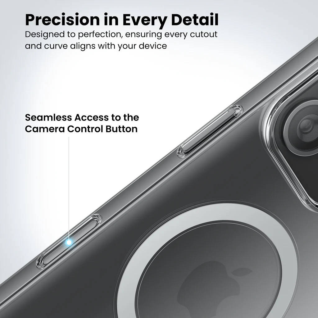 Dsynk Gear Anti-Yellow Clear Case for iPhone 16 | UV Shield Technology | Zero-Yellowing Formula | MagSafe Compatible | Drop Protection (TPU + Polycarbonate | Crystal Clear)