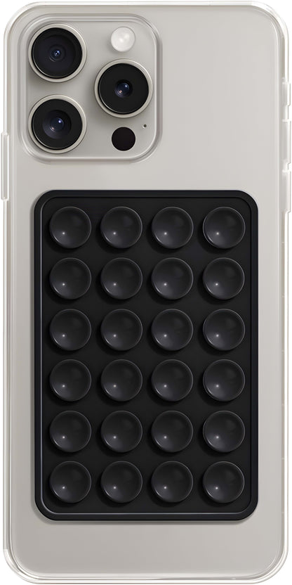 Dsynk Gear Silicone Suction Phone Case Mount, Non Slip Sticky Grip for Cellphone, Silicon Adhesive Suction Cup Mount, Strong Grip Holder for Selfies and Videos (Royal Velvet, Pack of 2)