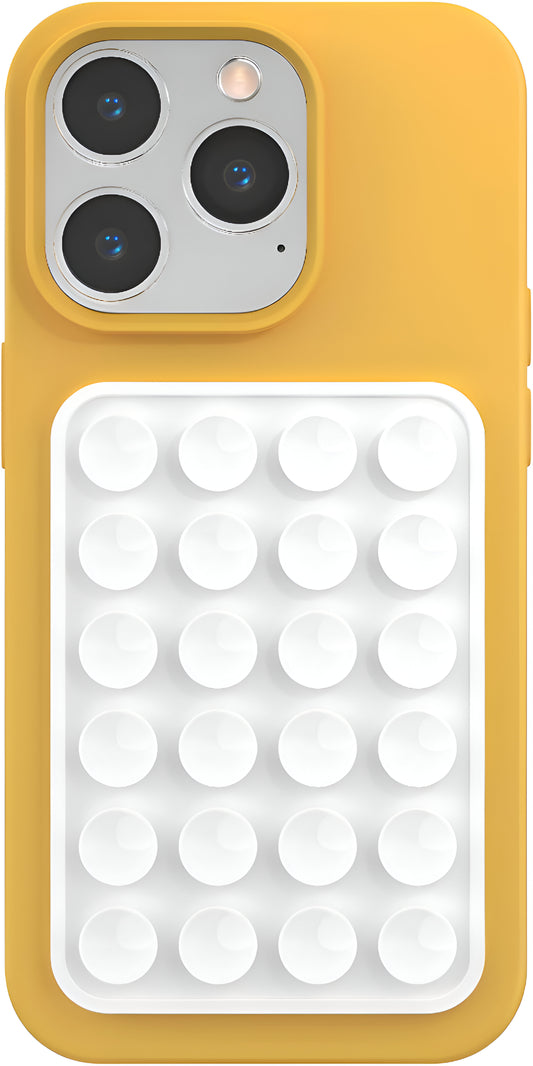 Dsynk Gear Silicone Suction Phone Case Mount, Non Slip Sticky Grip for Cellphone, Silicon Adhesive Suction Cup Mount, Strong Grip Holder for Selfies and Videos (Royal Velvet, Pack of 2)