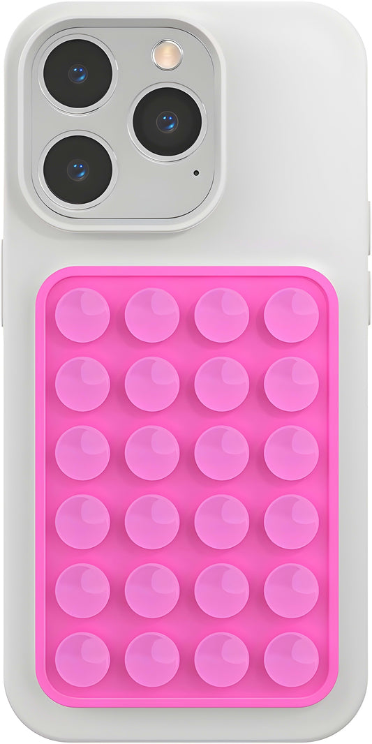 Dsynk Gear Silicone Suction Phone Case Mount, Non Slip Sticky Grip for Cellphone, Silicon Adhesive Suction Cup Mount, Strong Grip Holder for Selfies and Videos (Royal Velvet, Pack of 2)